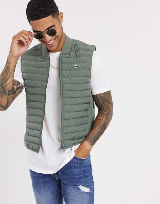 Lacoste quilted gilet jacket