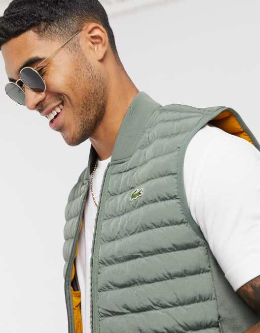 Lacoste quilted gilet jacket