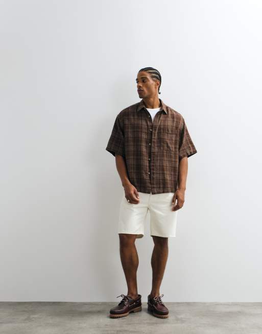 Lacoste - Råhvide bermudashorts i denim, 3 af 5
