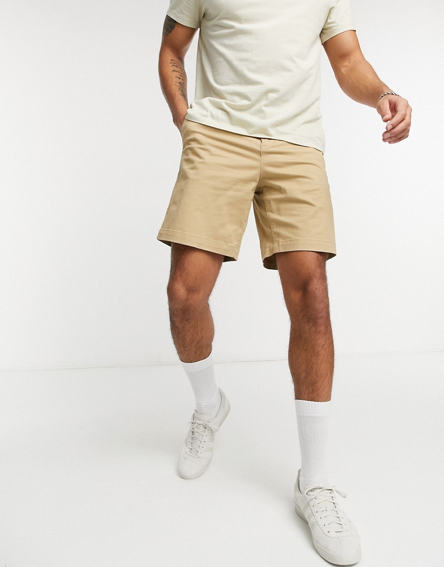 Lacoste regular fit cotton gabardine bermuda shorts-Brown