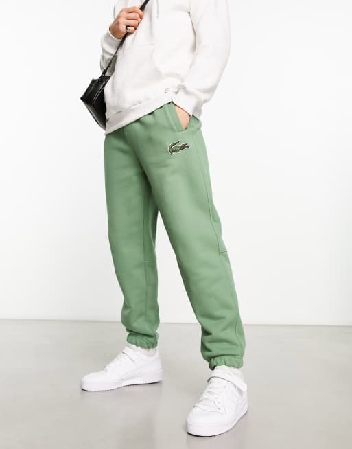 Lacoste relaxed fit joggers in green ASOS