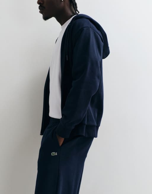 Lacoste relaxed fit logo sweatpants in navy, 2 of 5