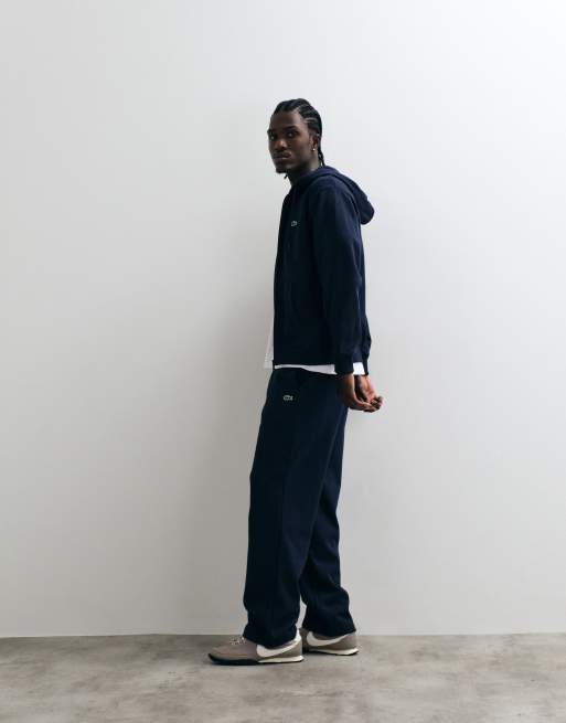 Lacoste relaxed fit logo sweatpants in navy, 5 of 5