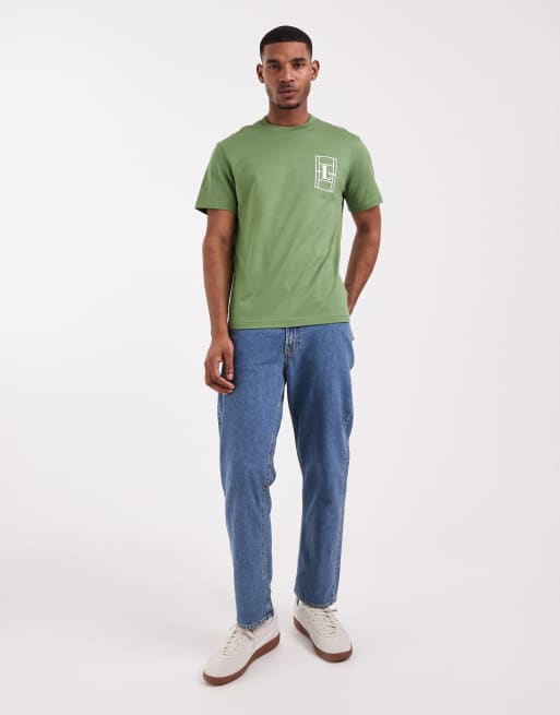Lacoste – Relaxed-Fit-T-Shirt in Grün mit „L“-Logo, 2 von 5
