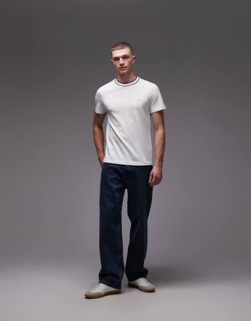 Lacoste – Relaxed-Fit-T-Shirt in Weiß mit gleichfarbigem Logo, 2 von 5