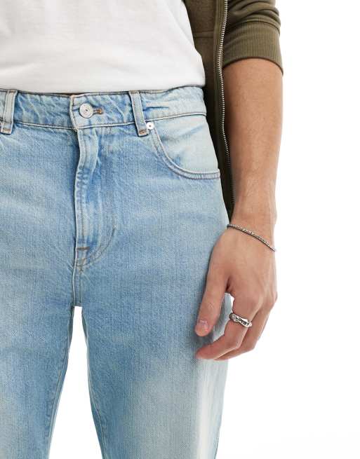 Lacoste relaxed jeans in light wash blue, 4 of 5