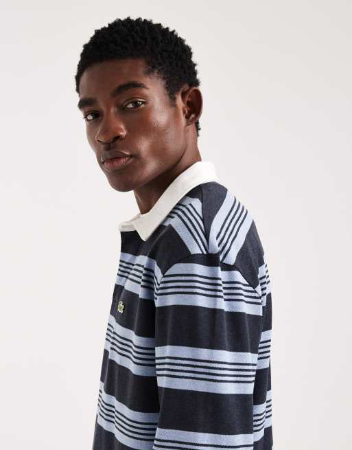 Lacoste - Rugbyskjorte med blå striber, 2 af 5