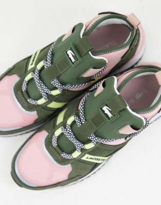 lacoste khaki trainers