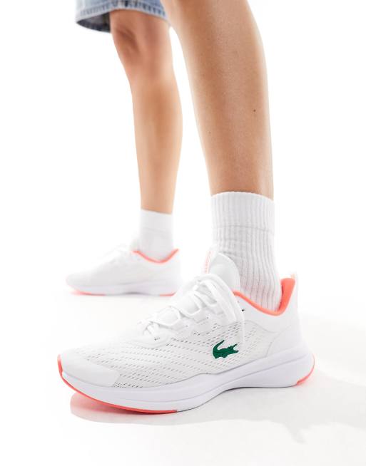 Lacoste Game Advance 0722 1 Nubuck Tennis Style Trainers in White