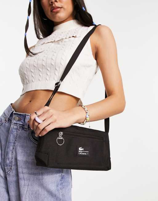 Lacoste Sac bandouli re logo Noir ASOS