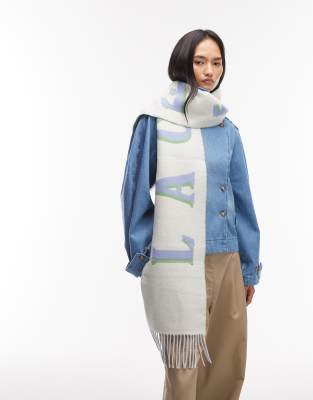 Lacoste - Schal in Cremeweiß