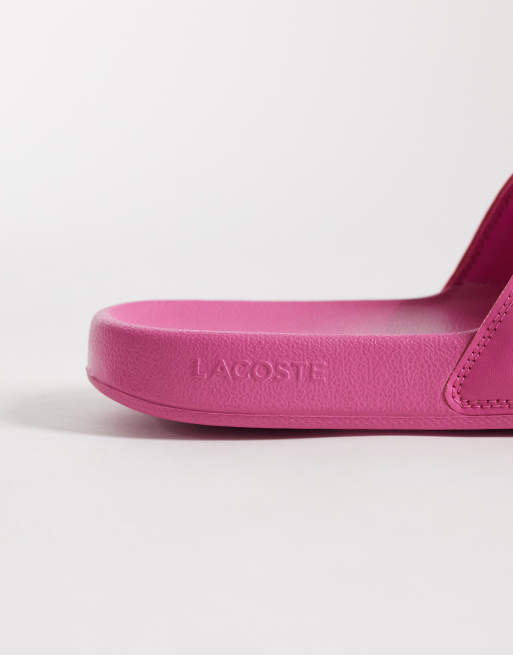 Lacoste - Serve 0.0 - Lyserøde sliders med logo, 4 af 4