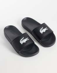 Lacoste serve 0.0 sliders in black