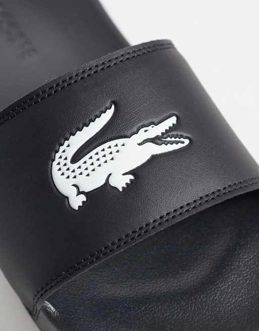 Lacoste serve 0.0 sliders in black, 3 of 4