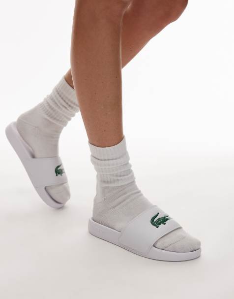 Lacoste – Serve 0.0 – Vita tofflor - view 1