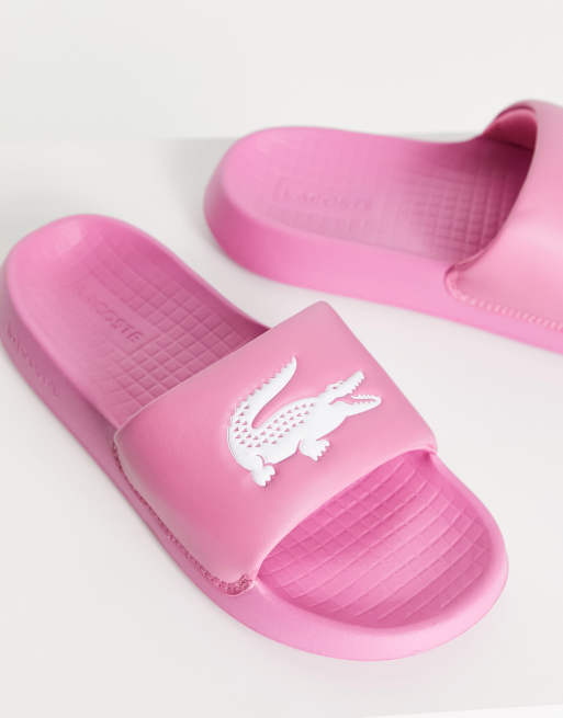 Lacoste slides store womens pink