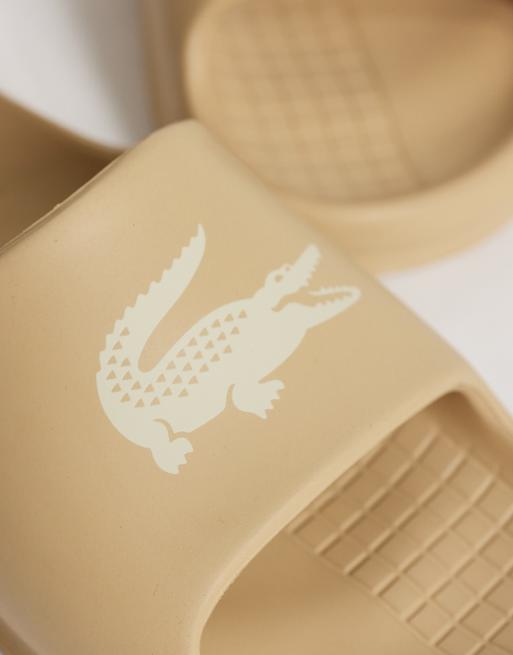 Lacoste – Serve 2.0 – Slider in Beige mit Logo, 2 von 4