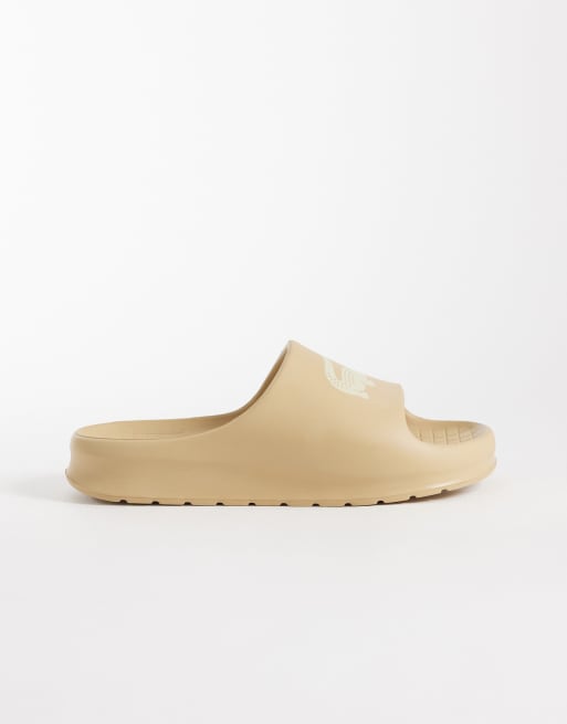Lacoste – Serve 2.0 – Slider in Beige mit Logo, 3 von 4