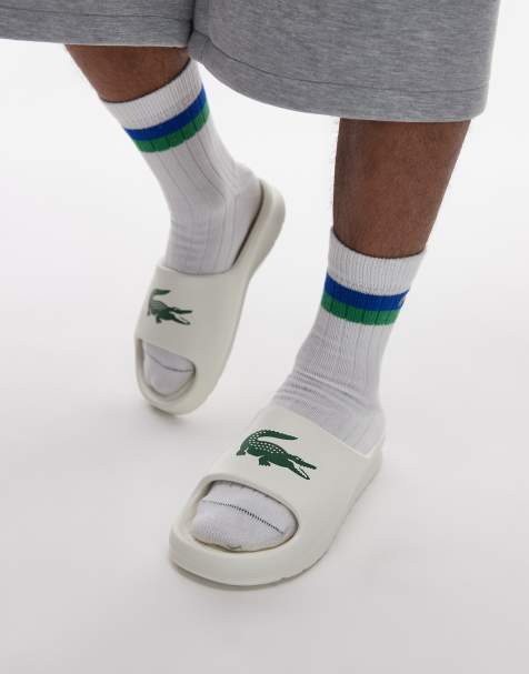 Lacoste - Serve 2.0 - Sliders bianco sporco - view 1