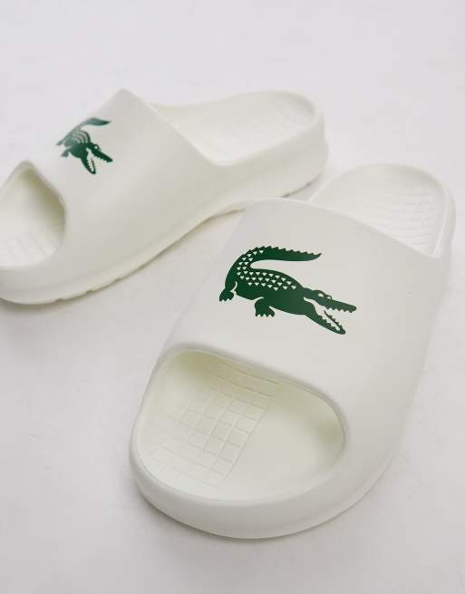 Lacoste serve 2.0 sliders in off white ASOS