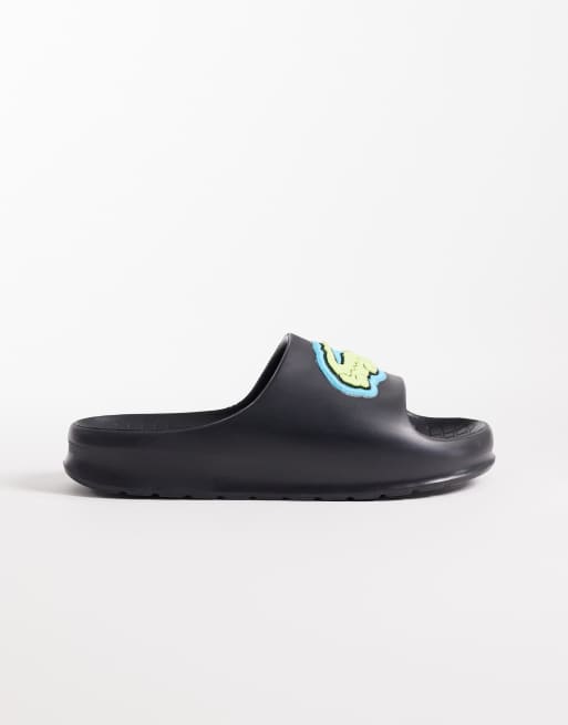 Lacoste - Serve 2.0 - Sliders nere con logo, 2 di 4
