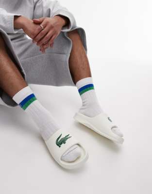 Lacoste Serve 2.0 Slides In White