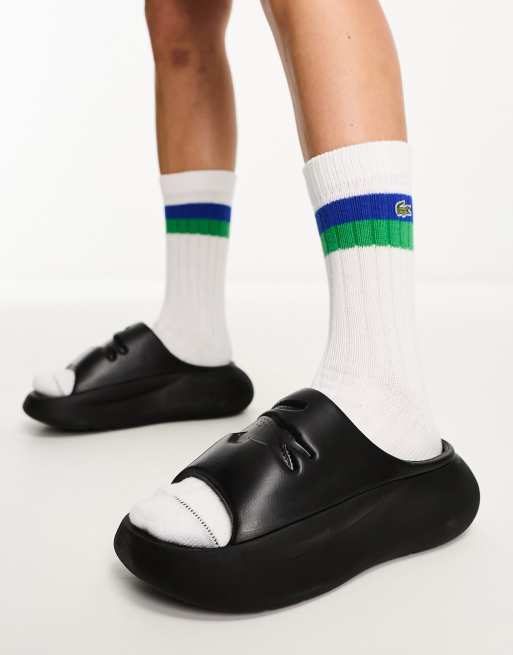 Lacoste sliders shop sale