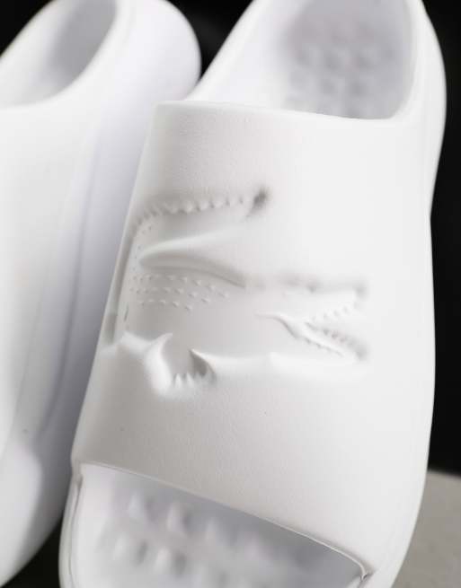 Lacoste Serve 3.0 XL sliders in white