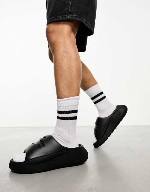 Lacoste Serve 3.0Xl Sliders In Black ASOS