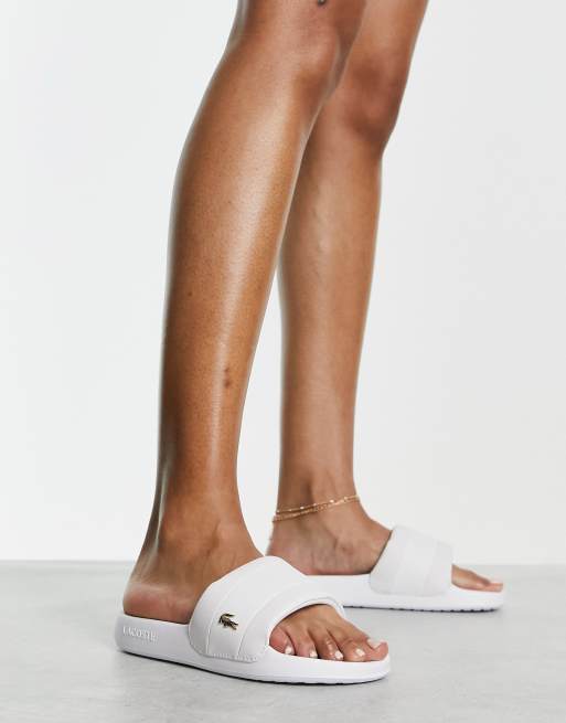 Lacoste womens sliders hot sale