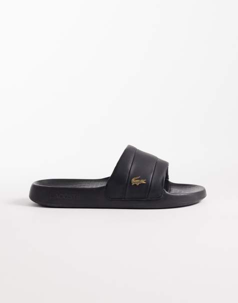Lacoste - Serve - Sorte sliders med hybridlogo - view 1