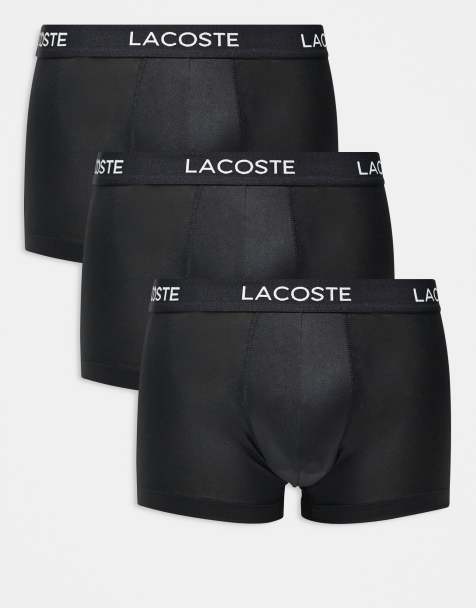 Lacoste - Set van 3 microvezel boxershorts in zwart - view 1