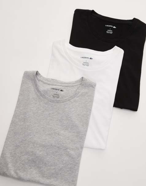 Lacoste - Set van 3 T-shirts in zwart, grijs en wit - view 1