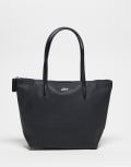 [Lacoste] Lacoste shopper bag in black One Size Black