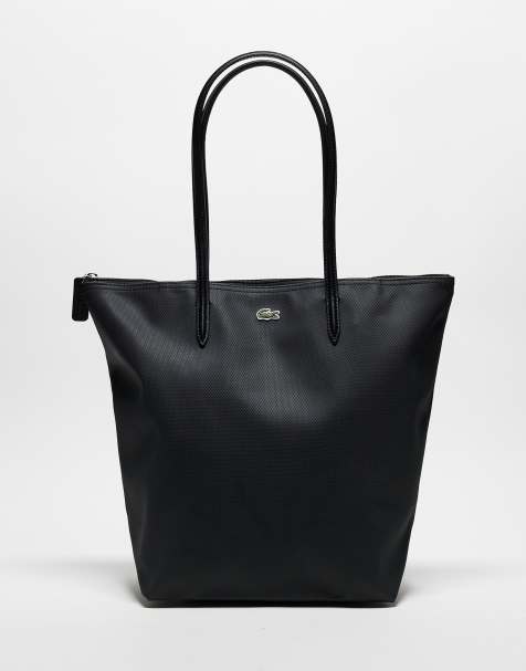 Lacoste – Shopper-Tasche in Schwarz mit Logo-Schriftzug - view 1