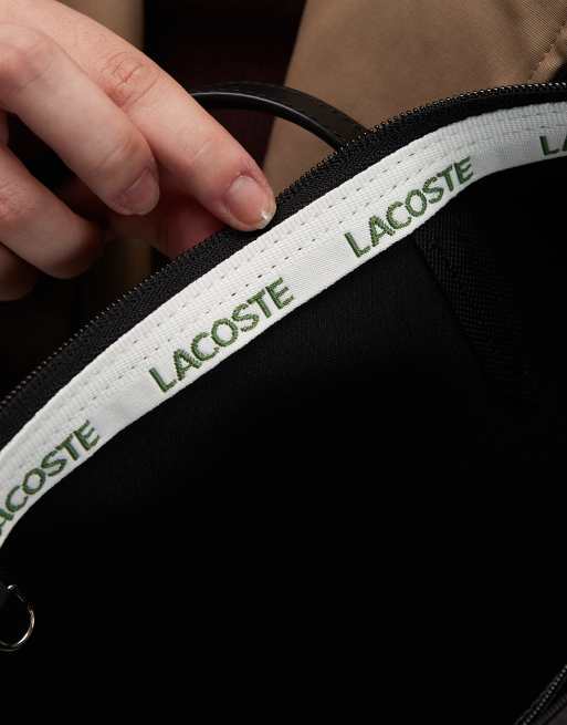 Lacoste shopper tote bag in black, 4 of 4