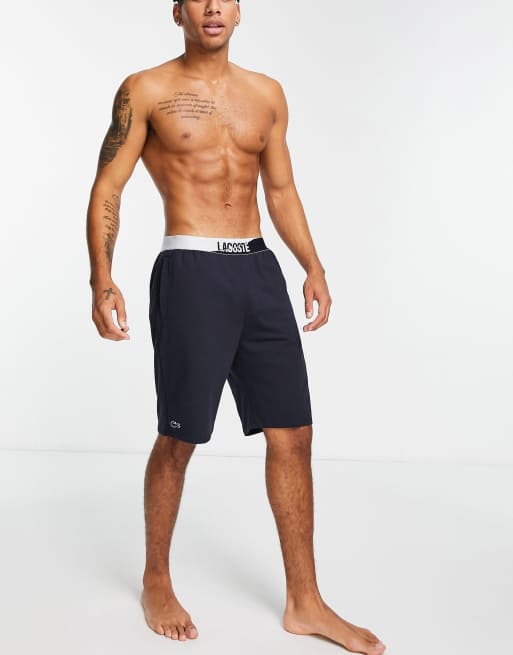 Lacoste Short confort avec taille griff e Bleu marine ASOS