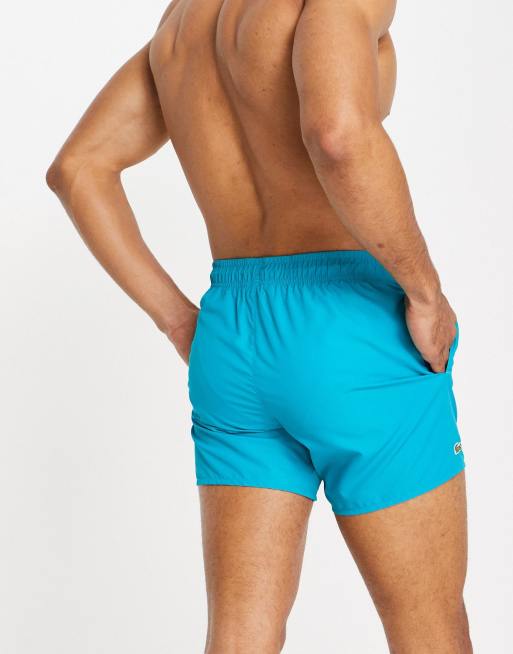 Lacoste Short de bain logo Turquoise ASOS