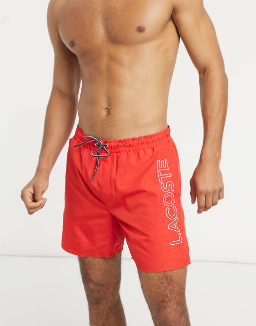 Short de bain homme LACOSTE boxer intégré quick dry chez DM'Sports