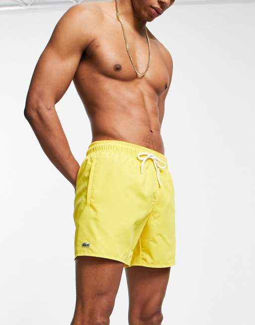 Short de bain lacoste jaune sale