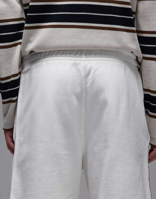 Lacoste - Short en jersey avec bandes à logo - Blanc, 5 de 5