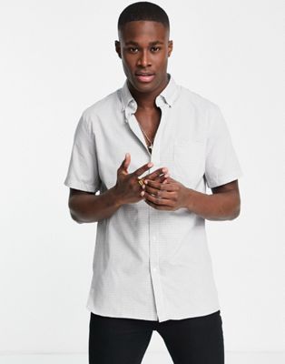 Lacoste short sleeve check shirt in multi