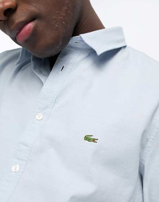 Lacoste short sleeve shirt in blue | ASOS