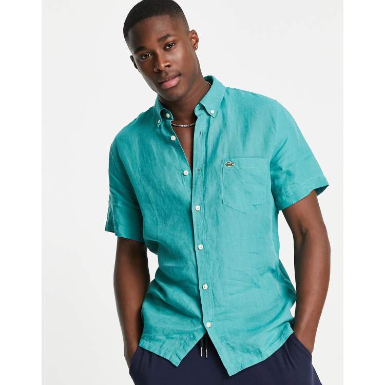 Lacoste short on sale sleeve shirt