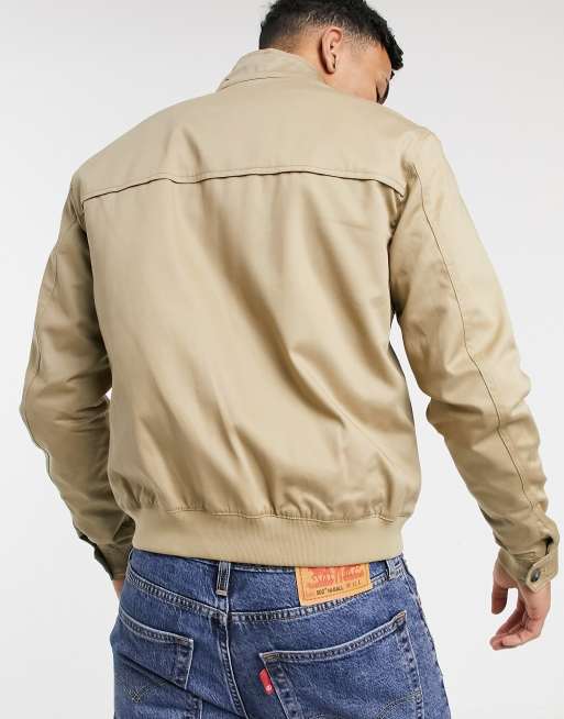 Lacoste short zip cotton twill jacket