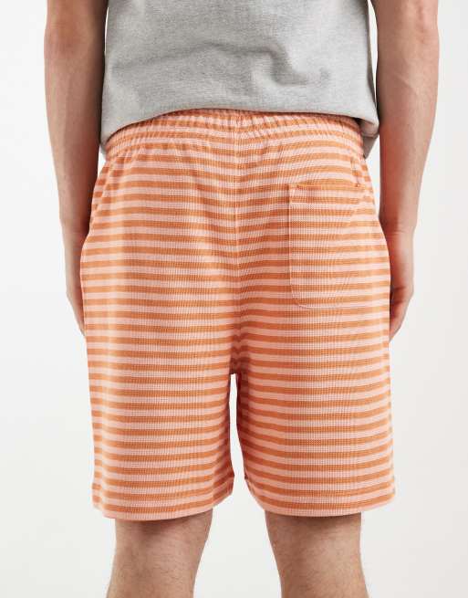 Lacoste – Shorts mit farblich abgesetzten Streifen in Orange, 2 von 5