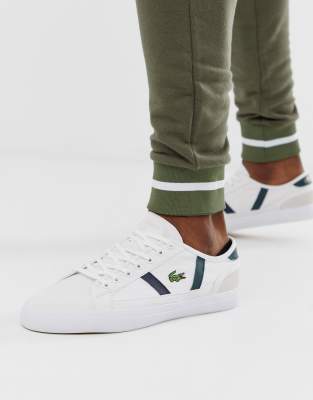 canvas lacoste trainers womens