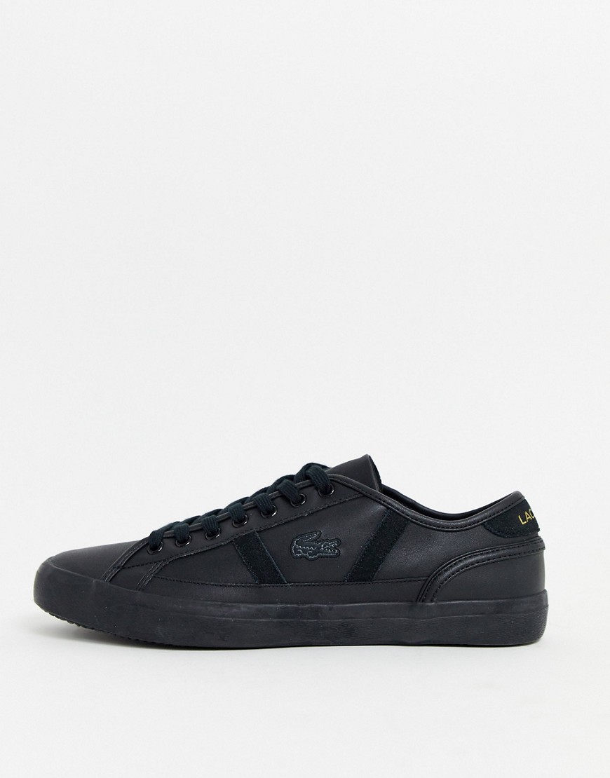 Lacoste – Sideline – Svarta sneakers i läder