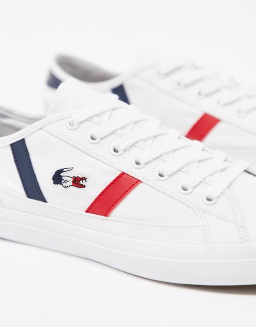 Lacoste white canvas outlet shoes