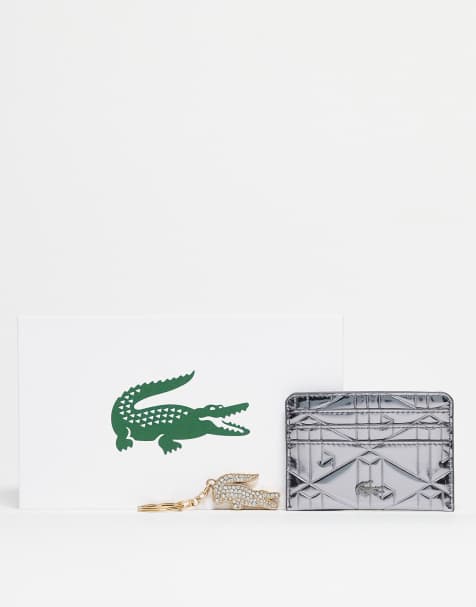 Lacoste – Silverfärgad korthållare och nyckelring - view 1